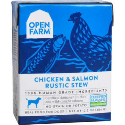 Open Farm Rustic Stew Chicken & Salmon Recipe Wet Dog Food, 12.5-oz