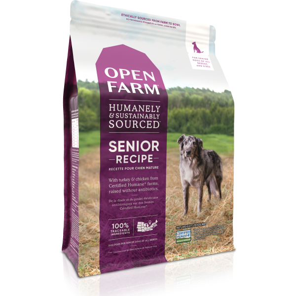 Open Farm Turkey & Chicken Senior Recipe Grain-Free Dry Dog Food, 24-lb