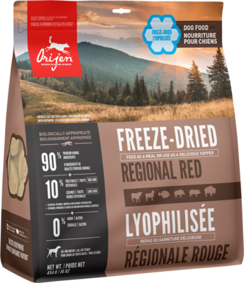ORIJEN Regional Red Grain-Free Freeze-Dried Dog Food, 6-oz