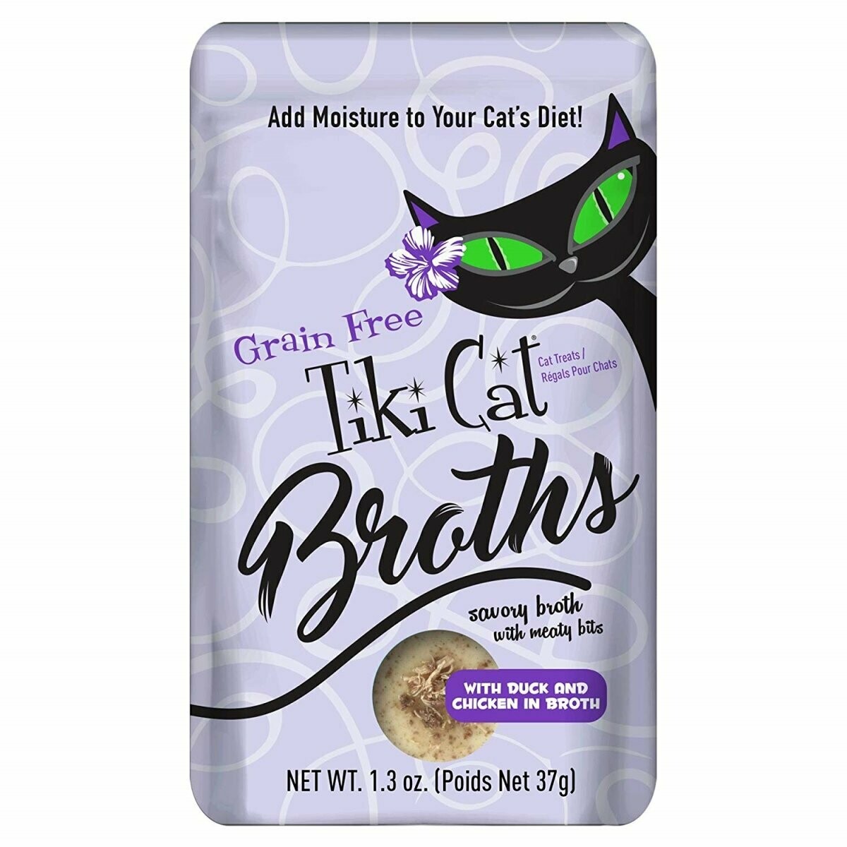 Tiki Cat Broths Duck & Chicken in Broth Wet Cat Food, 1.3-oz pouch