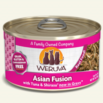 Weruva Cat Classic Asian Fusion with Tuna & Shirasu Grain-Free Wet Cat Food, 3-oz