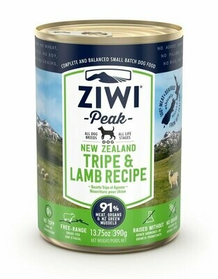 Ziwi Dog Wet Tripe & Lamb 390g