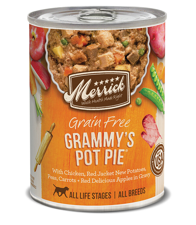 Merrick Grain-Free Grammy's Pot Pie Recipe Canned Dog Food, 12.7-oz