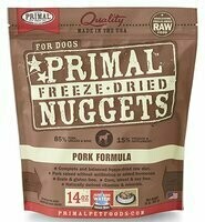 Primal Pork Formula Nuggets Grain-Free Raw Freeze-Dried Dog Food, 14-oz bag