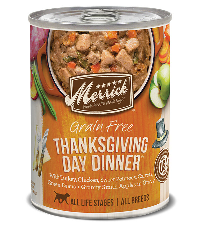 Merrick Grain-Free Thanksgiving Day Dinner Canned Dog Food, 12.7-oz