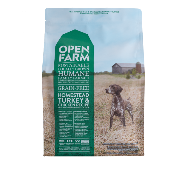 Open Farm Grain-Free Homestead Turkey and Chicken Recipe Dry Dog Food, 4.5-lb
