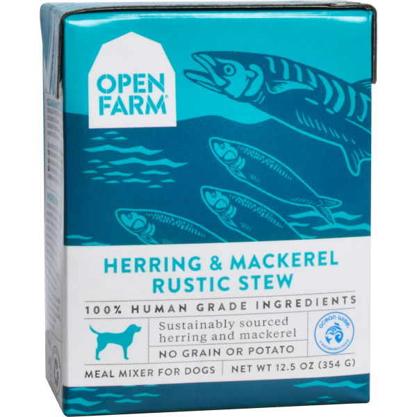 Open Farm Rustic Stew Herring & Mackerel Recipe Wet Dog Food, 12.5-oz