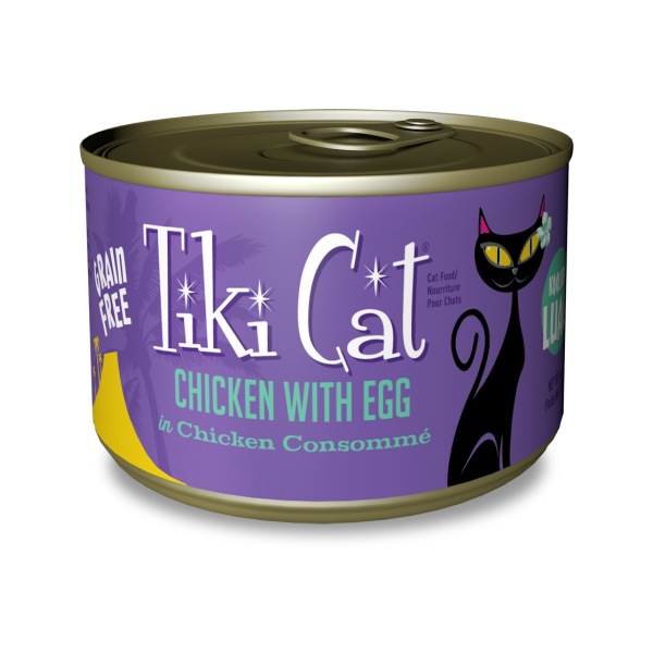 Tiki Cat Koolina Luau Chicken with Egg in Chicken Consomme Grain-Free Canned Cat Food, 6-oz