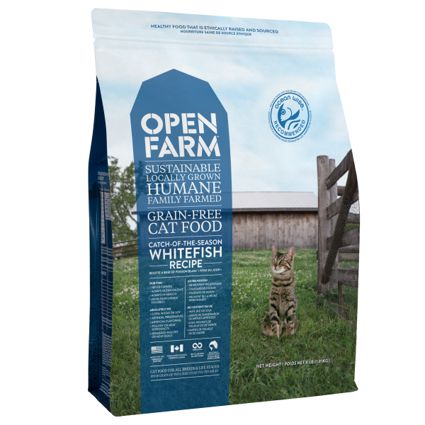 Open Farm Catch-of-the-Season Whitefish Recipe Grain-Free Dry Cat Food, 8-lb