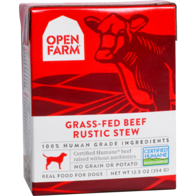 Open Farm Rustic Stew Grass-Fed Beef Recipe Wet Dog Food, 12.5-oz