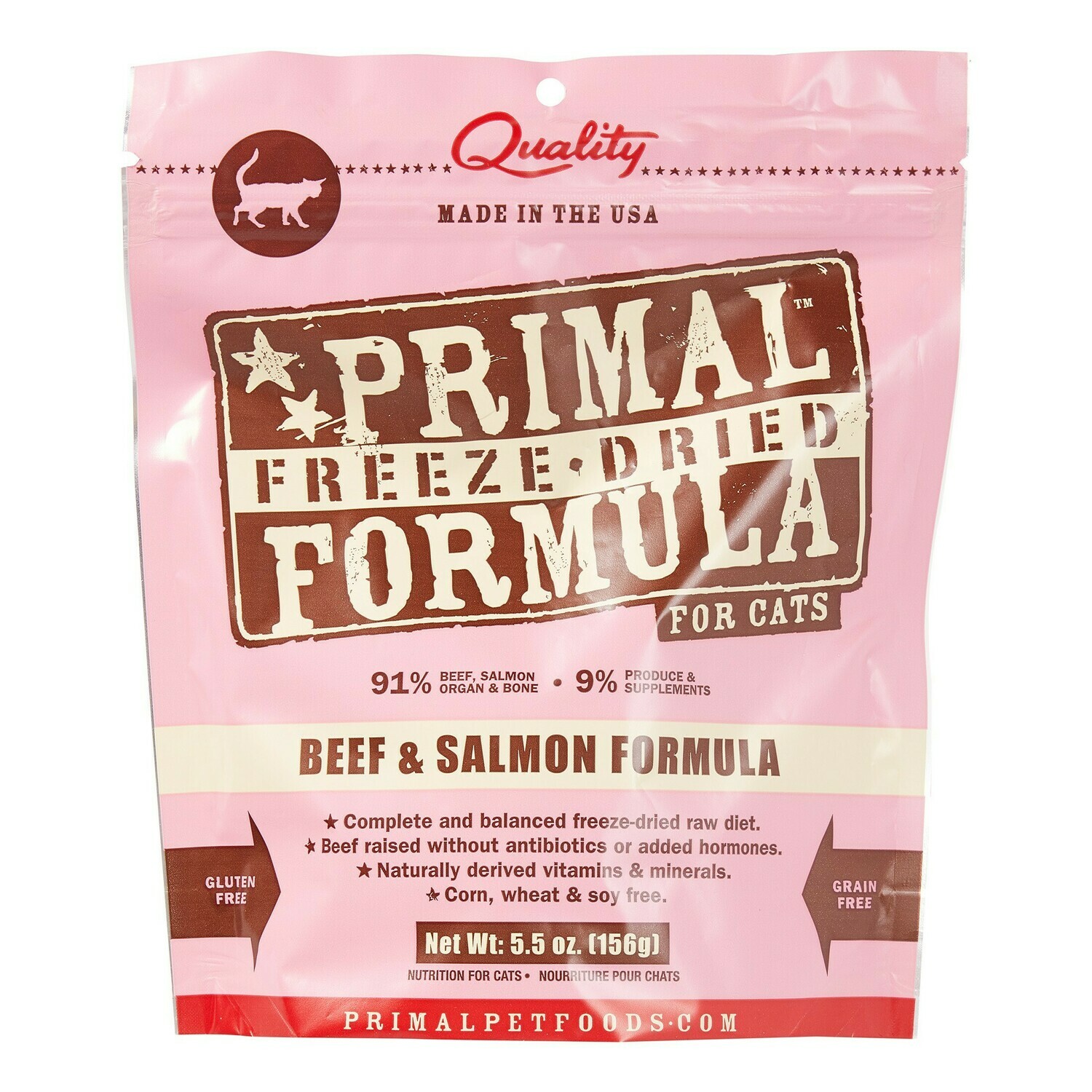 Primal Cat Freeze Dried Beef and Salmon 5.5oz
