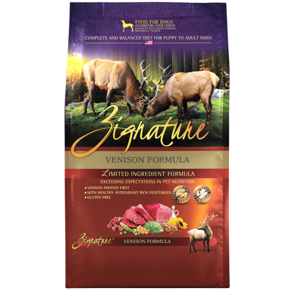 Zignature Venison Limited Ingredient Formula Grain-Free Dry Dog Food, 25-lb bag