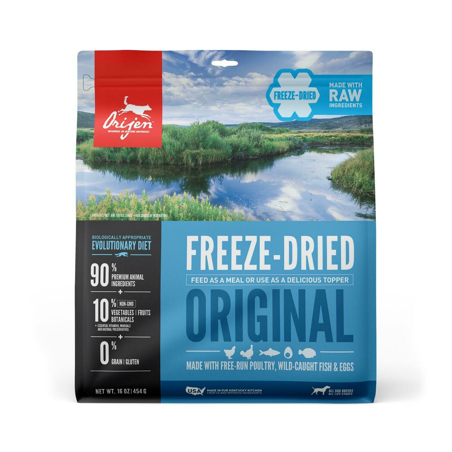 ORIJEN Original Grain-Free Freeze-Dried Dog Food, 16-oz