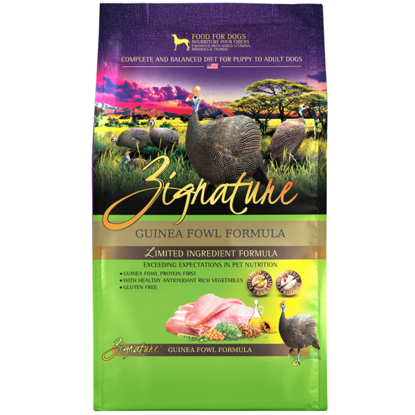 Zignature Guinea Fowl Limited Ingredient Formula Grain-Free Dry Dog Food, 25-lb bag