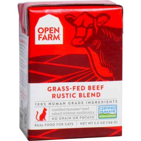 Open Farm Rustic Blend Grass-Fed Beef Recipe Wet Cat Food, 5.5-oz