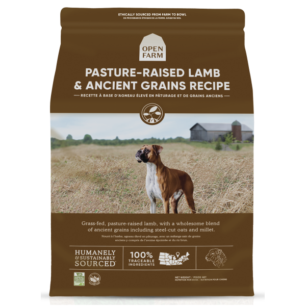 Open Farm Pasture-Raised Lamb & Ancient Grains Recipe Dry Dog Food, 4-lb bag