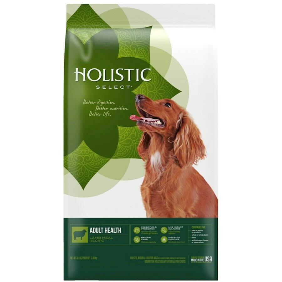 Holistic Select Adult Health Lamb Meal Recipe Dry Dog Food, 15-lb