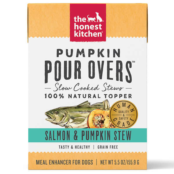 The Honest Kitchen Pour Over Salmon & Pumpkin Topper Dog Food, 5.5-oz