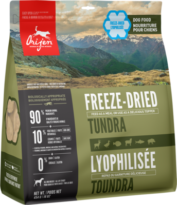 ORIJEN Tundra Grain-Free Freeze-Dried Dog Food, 6-oz