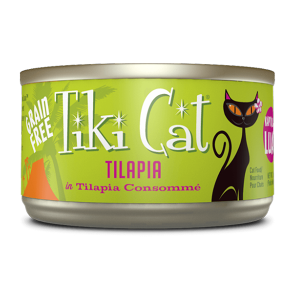 Tiki Cat Kapi'Olani Luau Tilapia in Tilapia Consomme Grain-Free Canned Cat Food, 6-oz
