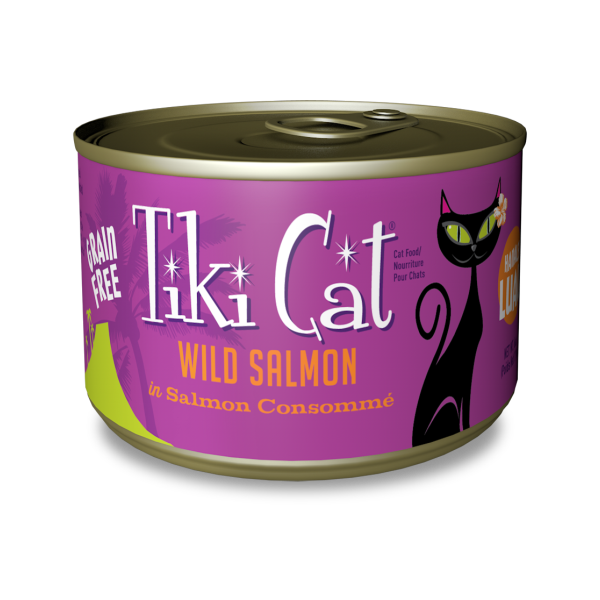 Tiki Cat Hanalei Luau Wild Salmon in Salmon Consomme Grain-Free Canned Cat Food, 6-oz