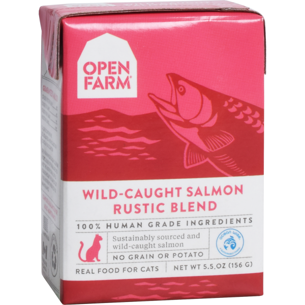 Open Farm Rustic Blend Wild-Caught Salmon Recipe Wet Cat Food, 5.5-oz