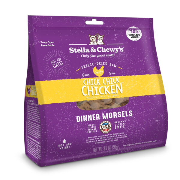 Stella & Chewy's Chick Chick Chicken Dinner Freeze-Dried Cat Food, 3.5-oz bag