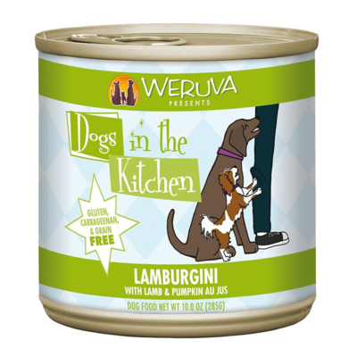 Weruva Dogs in the Kitchen Lamburgini with Lamb & Pumpkin Au Jus Grain-Free Wet Dog Food, 10-oz can