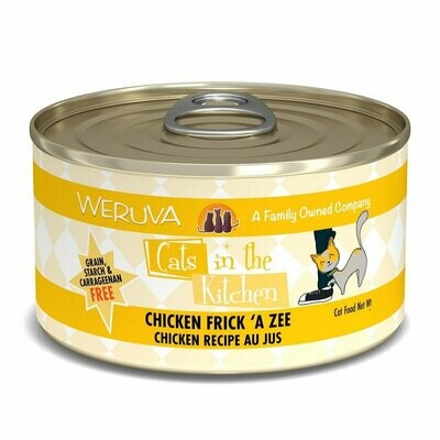 Weruva Cats in the Kitchen Chicken Frick 'A Zee Chicken Recipe Au Jus Grain-Free Wet Cat Food, 10-oz