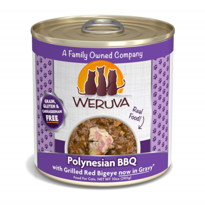 Weruva Cat Classic Polynesian BBQ with Grilled Red Bigeye Grain-Free Wet Cat Food, 10-oz
