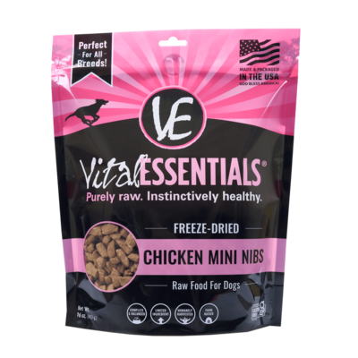 VE Chicken Mini Nibs Freeze-Dried Grain Free Dog Food 1lb