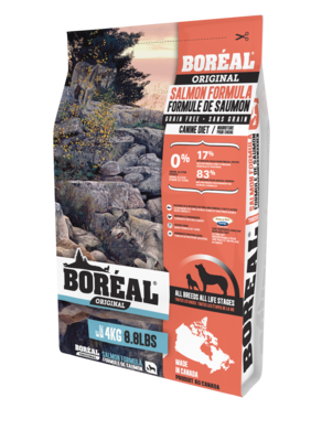 Boreal Original Salmon - Grain Free Dry Dog Food, 4kg bag