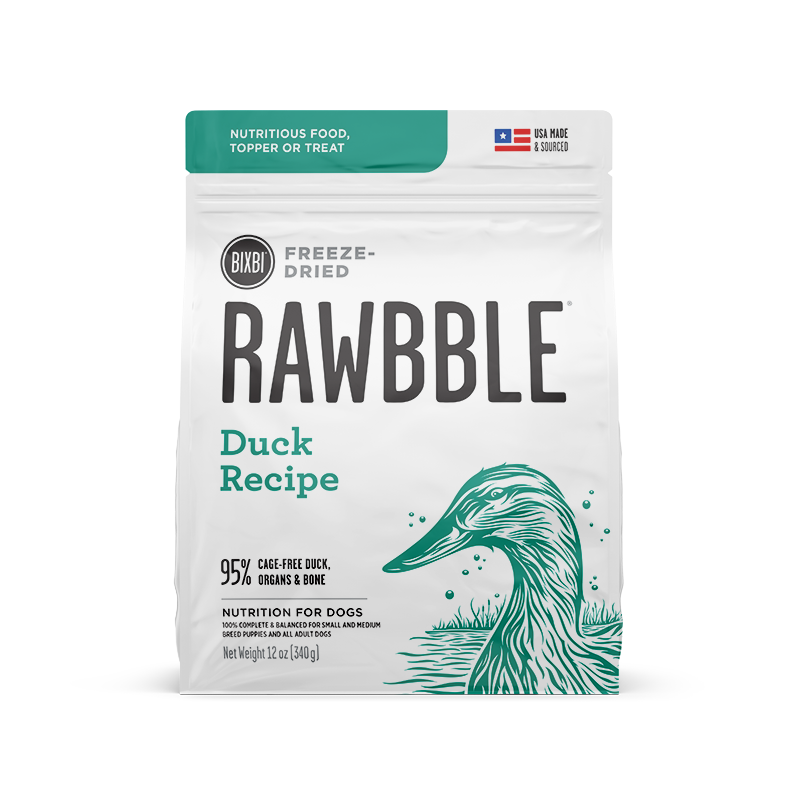 RAWBBLE® FREEZE DRIED DOG FOOD - DUCK RECIPE 12OZ