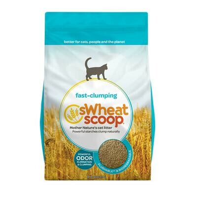 sWheat Scoop Natural Fast-Clumping Wheat Cat Litter, 36lb