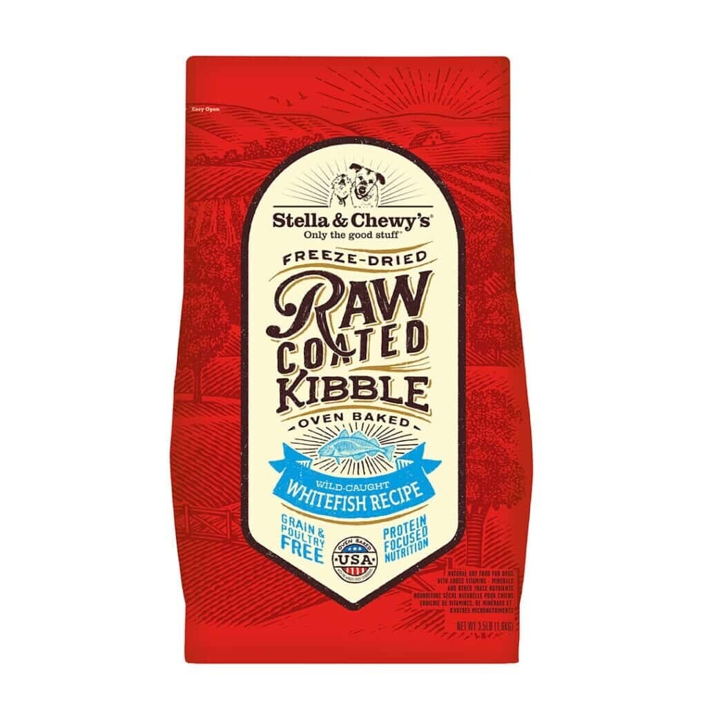 STELLA & CHEWY'S WILD-CAUGHT WHITEFISH RAW COATED KIBBLE 3.5LB