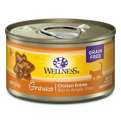 Wellness® Gravies Adult Cat Food - Grain Free, Chicken Entree 3.0oz