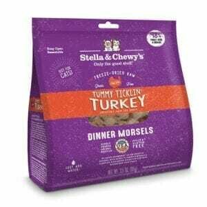 Stella & Chewy's Freeze-Dried Raw Tummy Ticklin' Turkey Dinner Morsels Grain-Free Cat Food, 18 oz Bag
