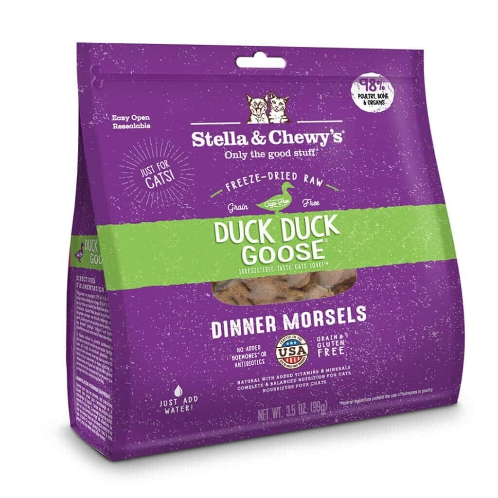 DUCK DUCK GOOSE FREEZE-DRIED RAW DINNER MORSELS 3.5OZ