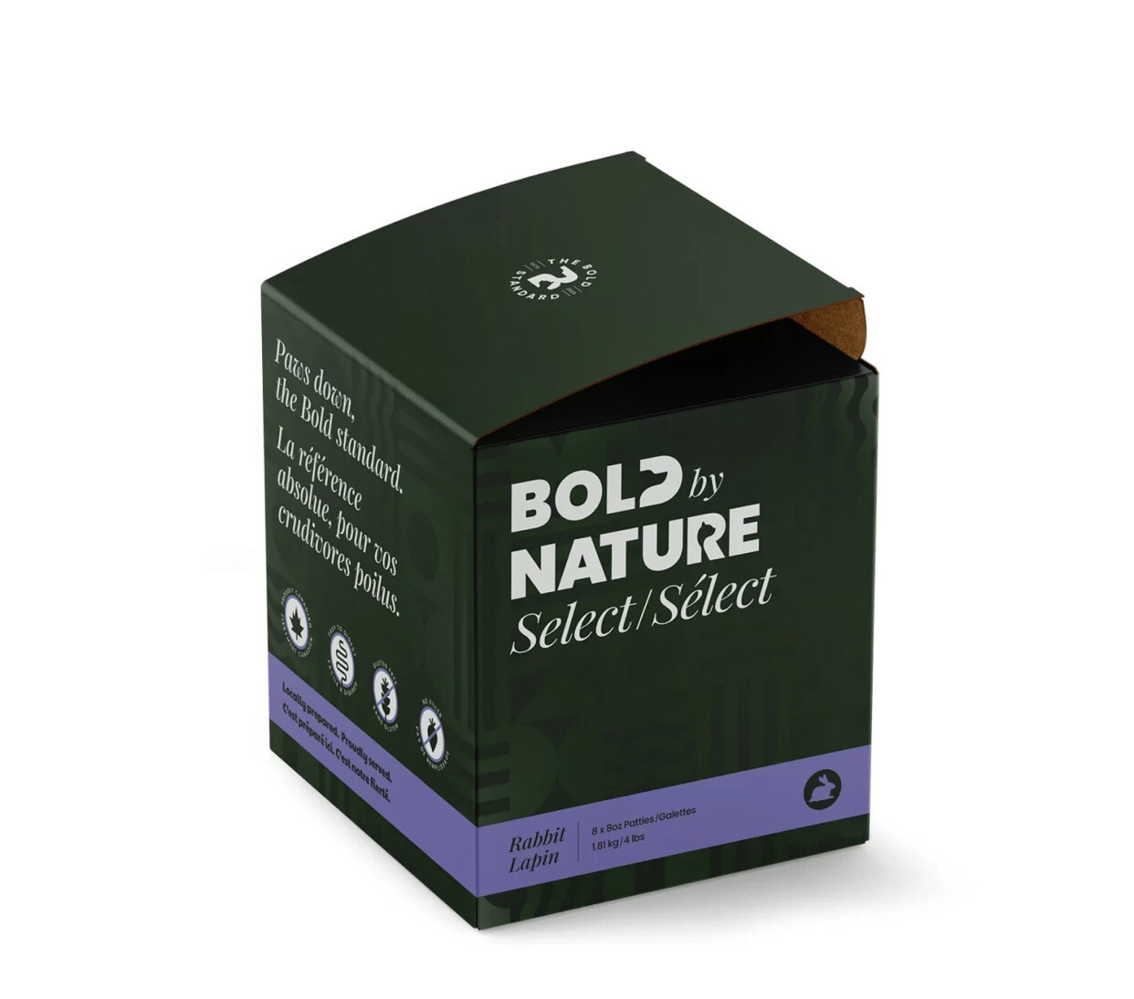 Bold By Nature Select Raw Rabbit for Dogs 4Lb