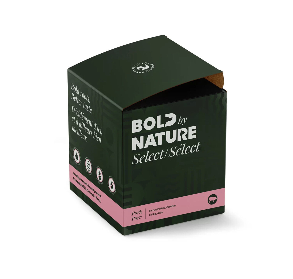 Bold By Nature Select Raw Pork for Dogs 4Lb