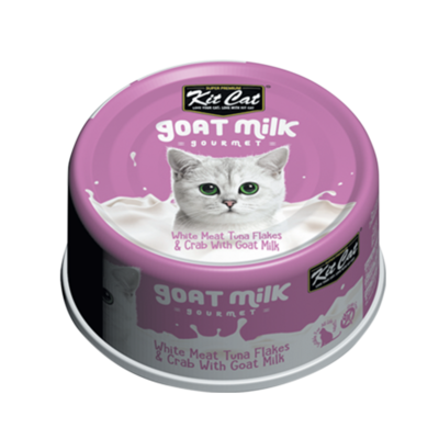 Kit Cat White Meat Tuna Flakes & Crab With Goat Milk