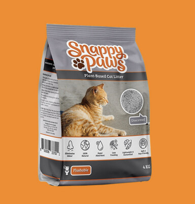 Snappy Paws Plant Based Cat Litter 4kg