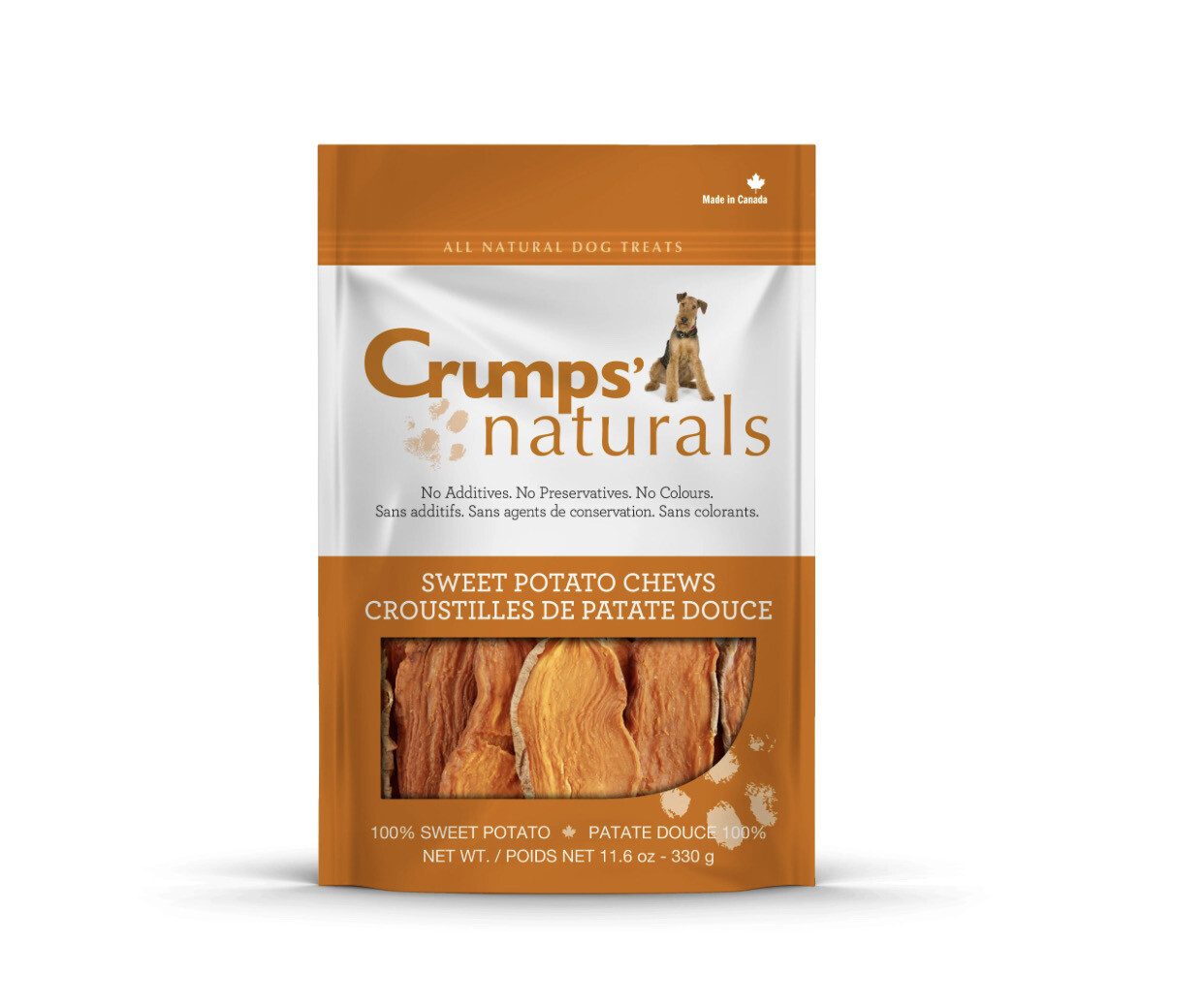 Crumps Naturals Sweet Potato Chews 330g