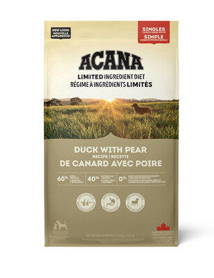 Acana Dog Singles Duck with Pear Recipe 5.4KG