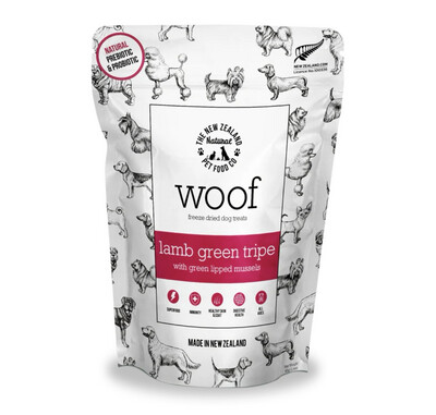 Woof Lamb Green Tripe With New Zealand Green Muscle 40g