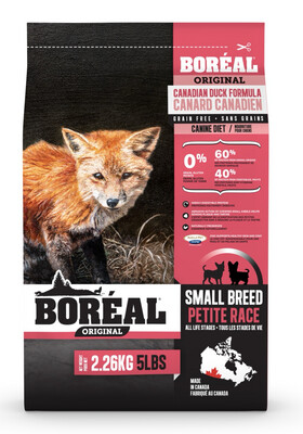 Boreal Original Small Breed Duck - Grain Free Dry Dog Food, 2.26kg bag