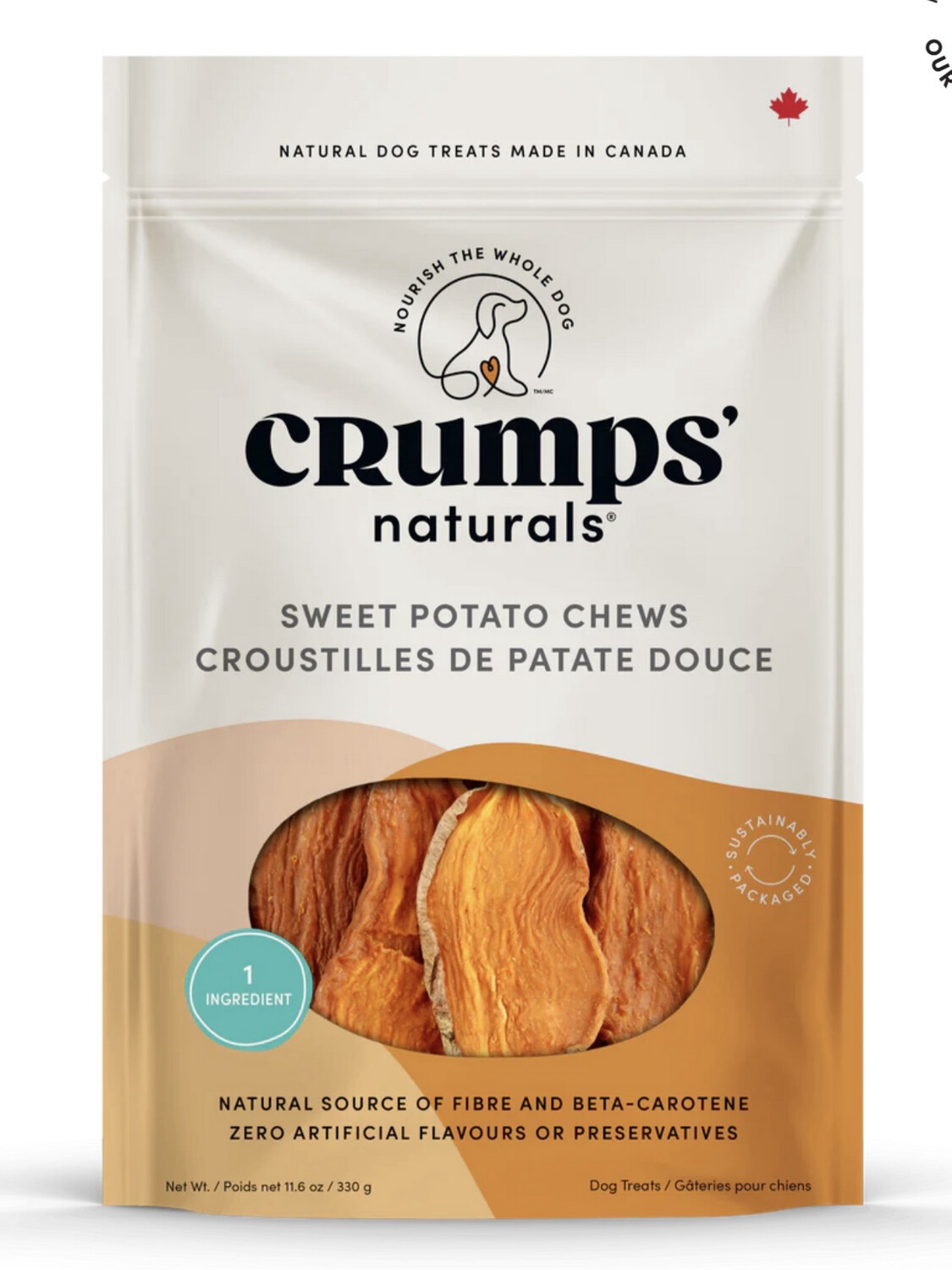Crumps Dog Treat Sweet Potato Chews 330G