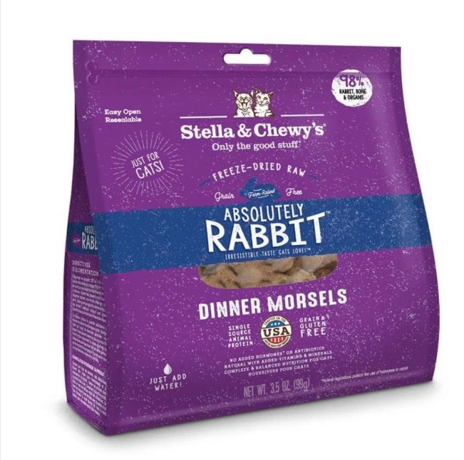  Stella &amp; Chewy’s Cat FD Rabbit Dinner 18OZ