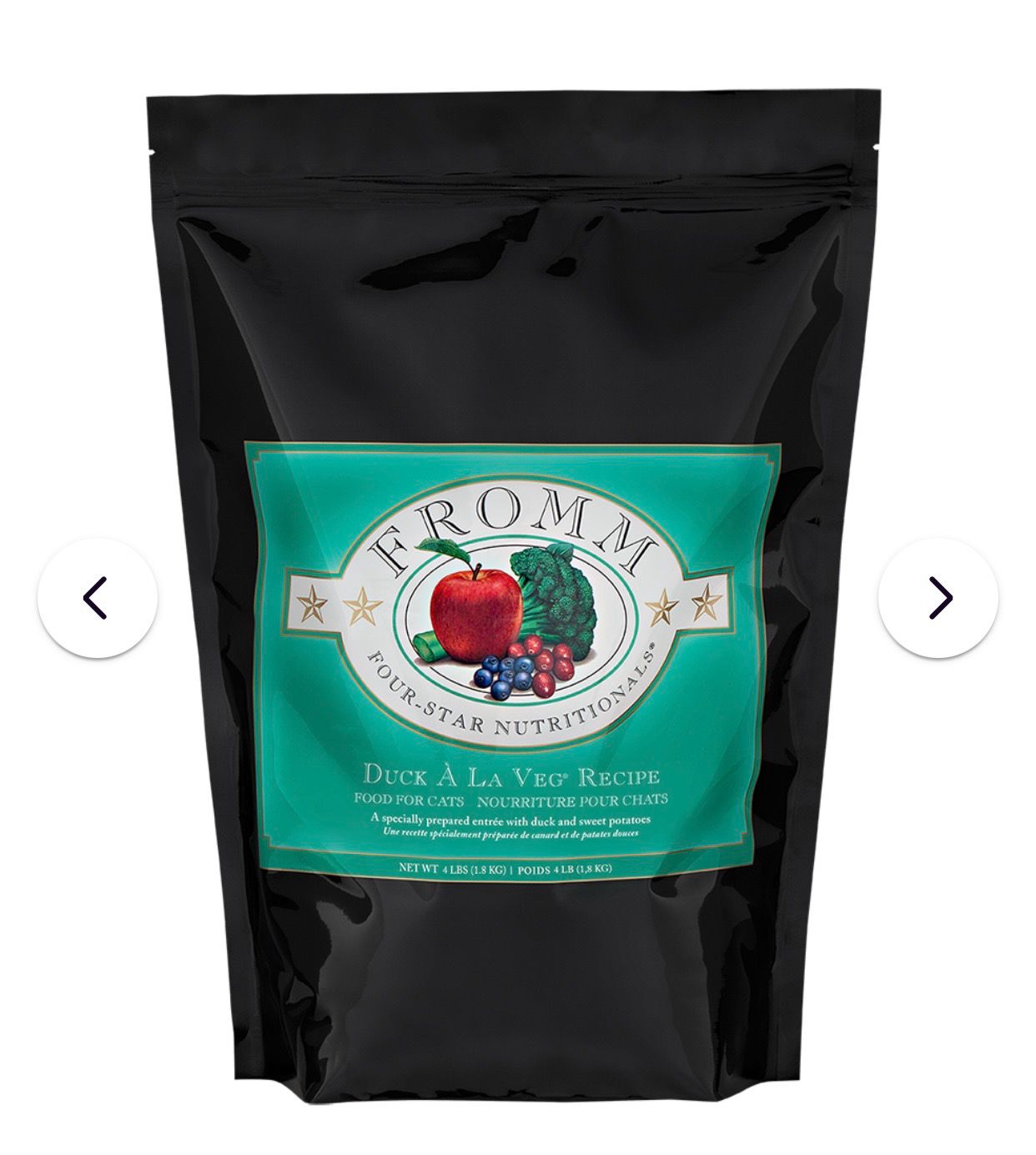 Fromm Cat 4Star DUCK À LA VEG® RECIPE 10 LB