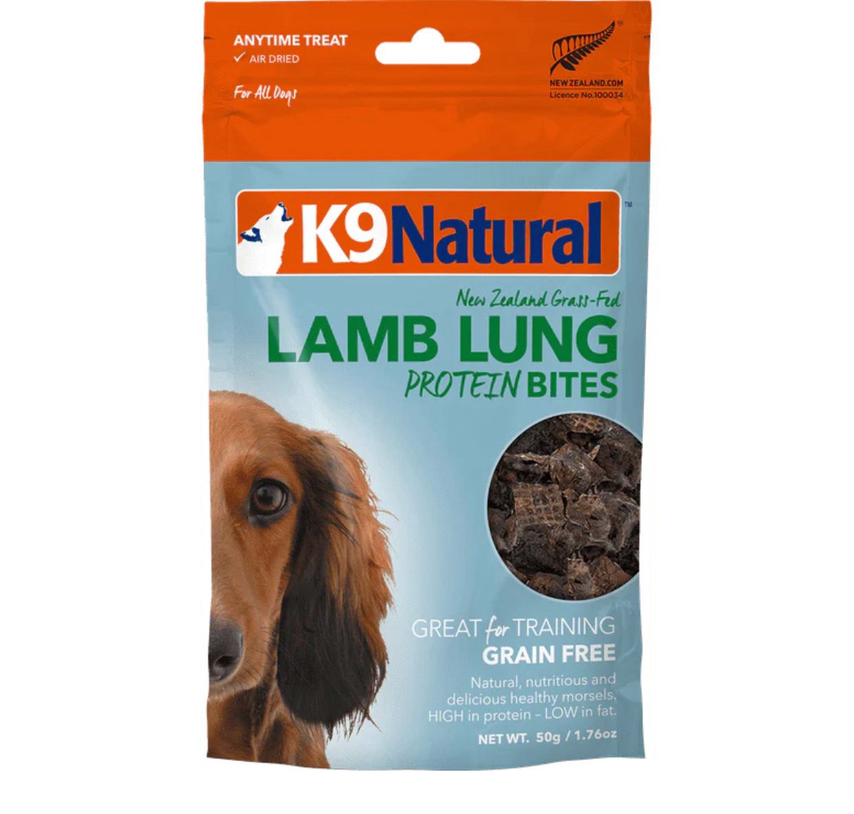 K9 Natural Dog Treat Lamb Lung 50G